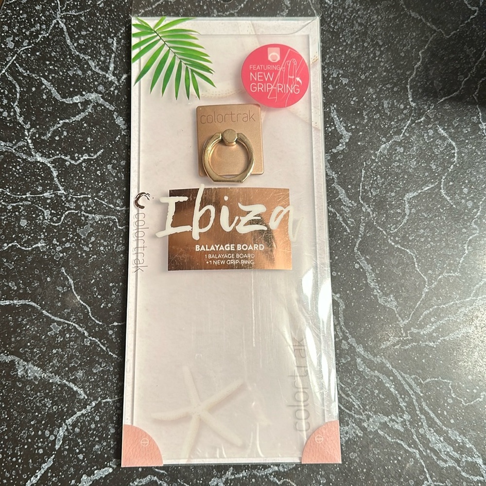 NWP clear acrylic balayage board with swivel grip ring